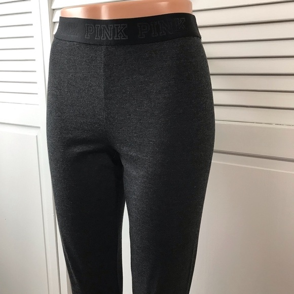 2/$25 PINK VICTORIA’S SECRET Gray Leggings Size Medium - Picture 3 of 6